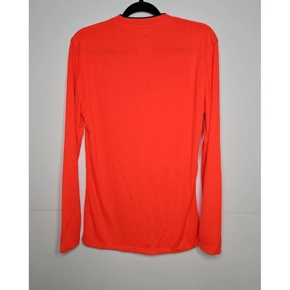Nike Dri-FIT Mens Orange Soccer Referee Long Sleeve Jersey Size Small NWT Flawed
